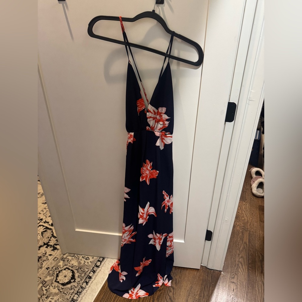 Floral Maxi Dress with Spaghetti Straps
